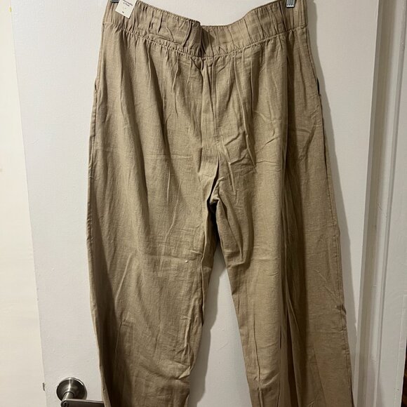 ๐ท *NWT*โจ Abercrombie & Fitch Linen-Blend Ultra Wide-Leg Pant โจ - Picture 6 of 8